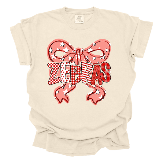 Red Zebras bow