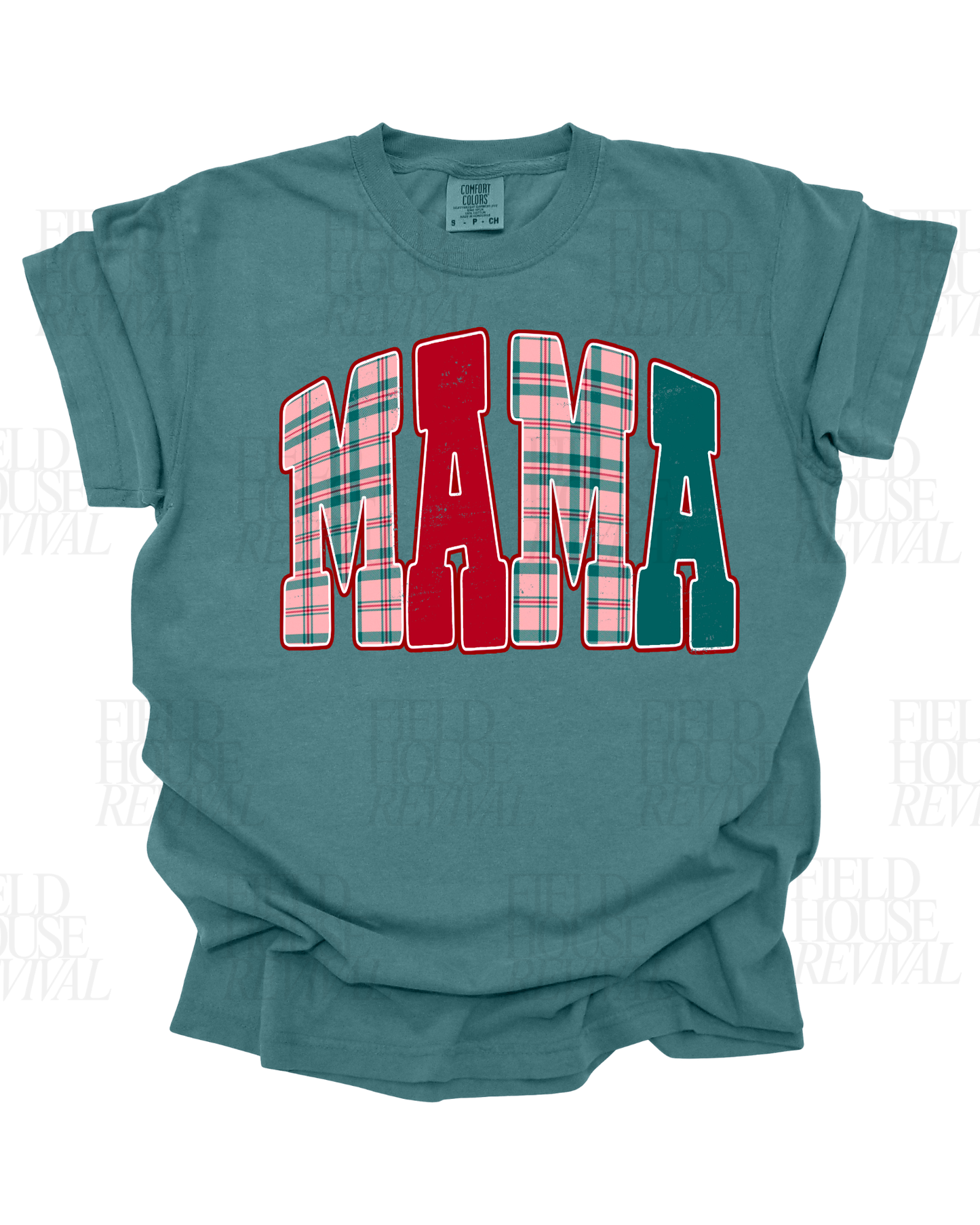 Mama (Christmas plaid)