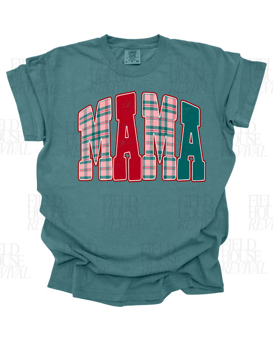 Mama (Christmas plaid)
