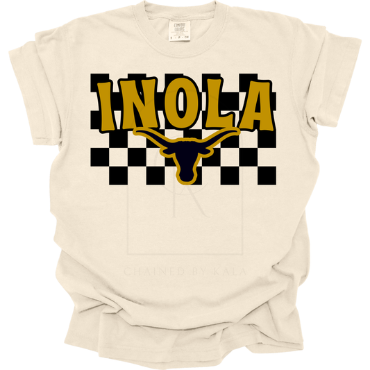 Longhorns checkered background