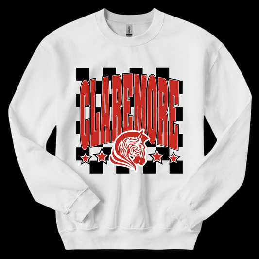 Claremore (checkered background)