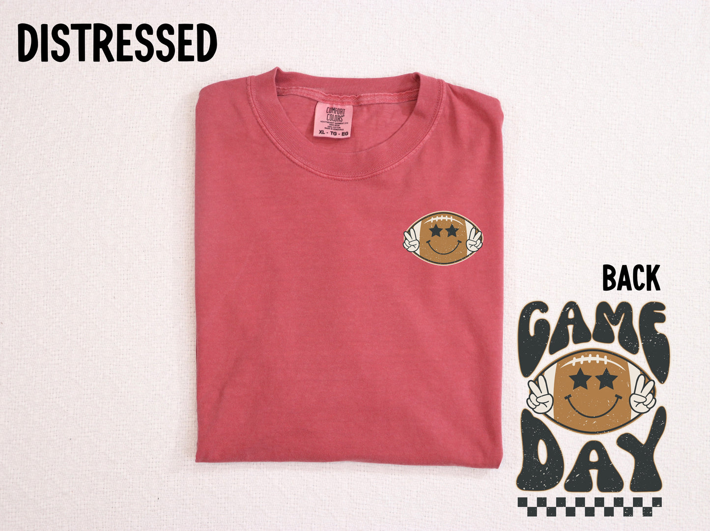 Game Day Smiley (distressed)