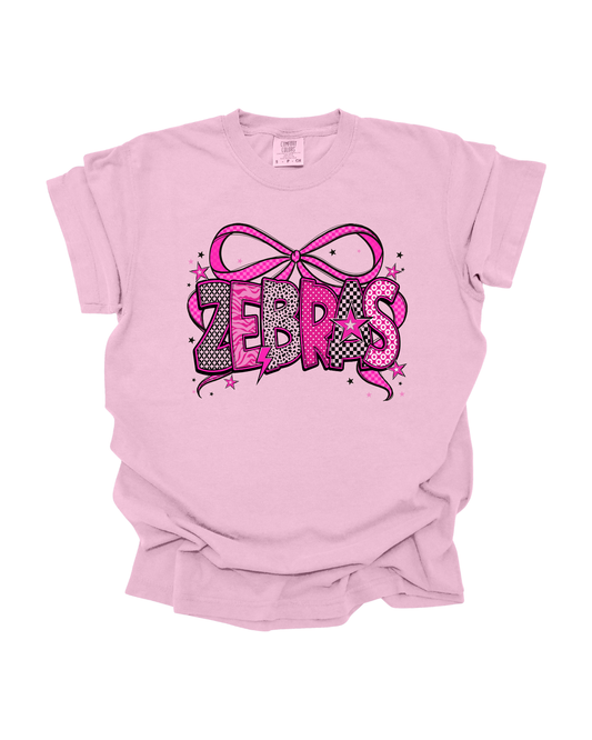 Pink Zebra Bow