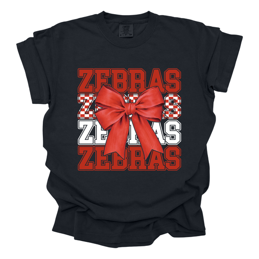 Zebras (stacked w bow)